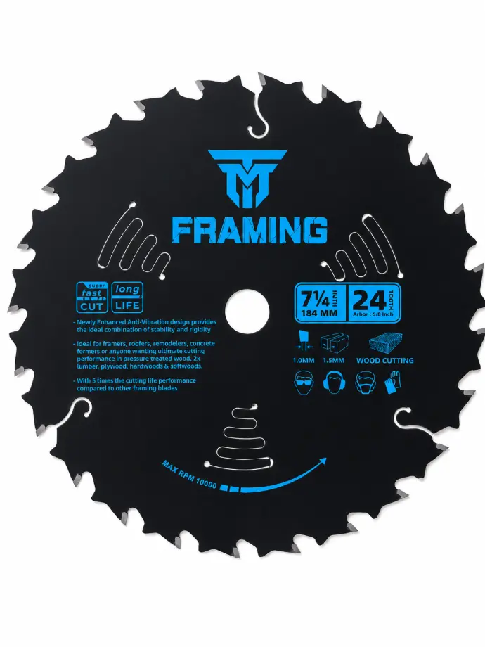 Trademark 7-1/4" 24 Tooth Circular Saw Blade[34-W]