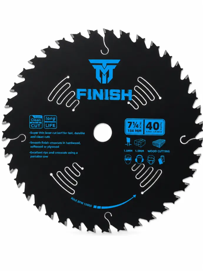 Trademark 7-1/4" 40 Tooth Circular Saw Blade[34-W]
