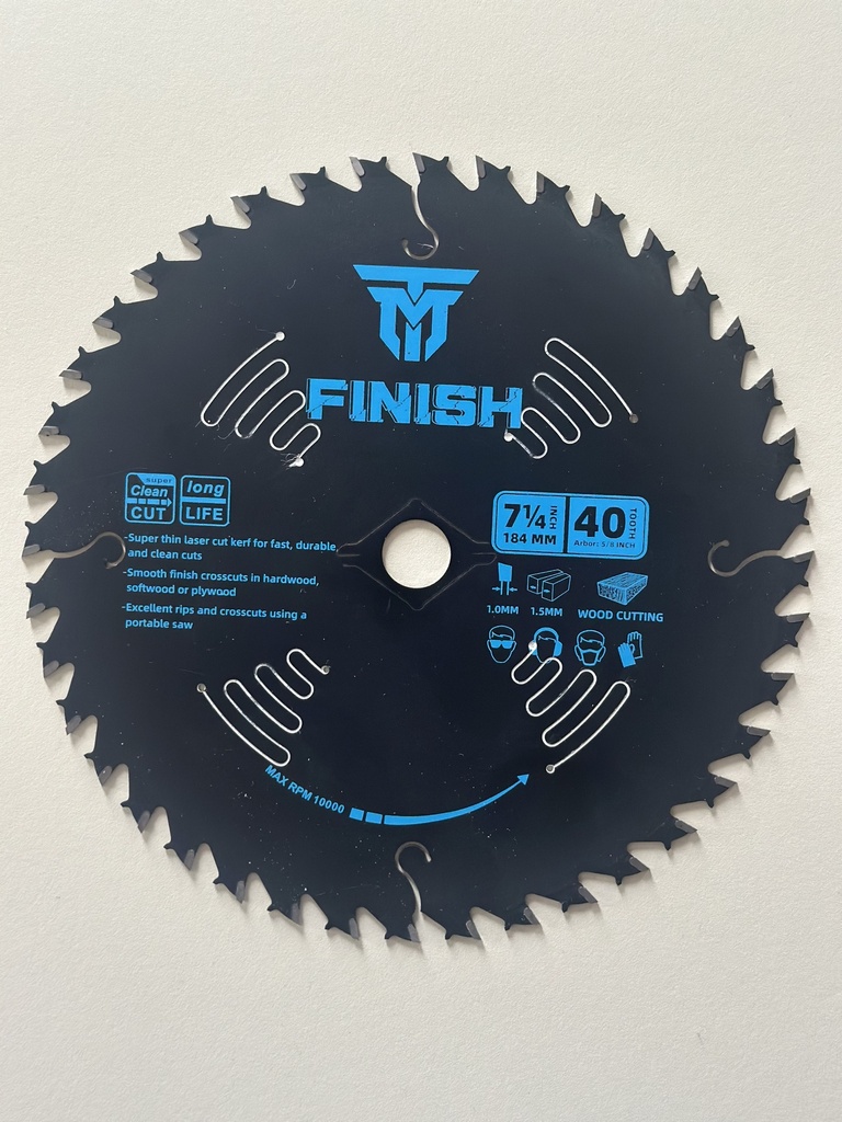 Trademark 7-1/4" 40 Tooth Circular Saw Blade