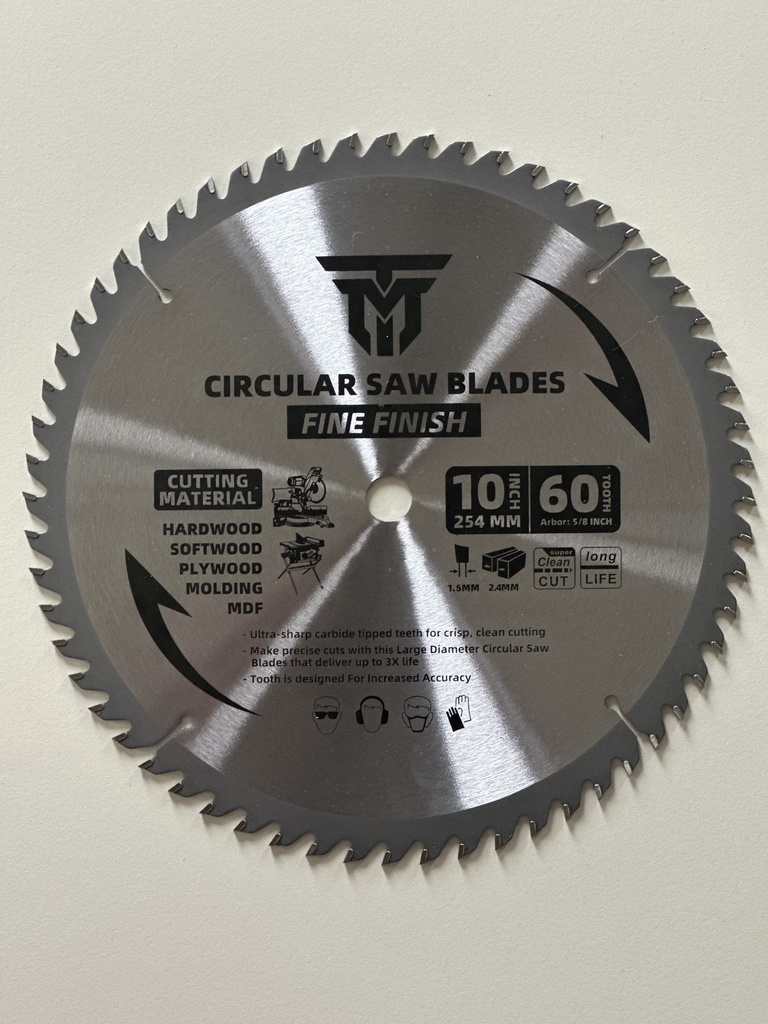 Trademark 10" 60 Tooth Table Saw Blade