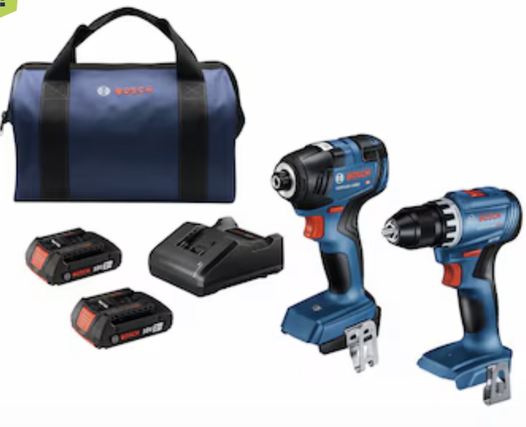 Bosch 18v Compact 2-Tool Combo Kit