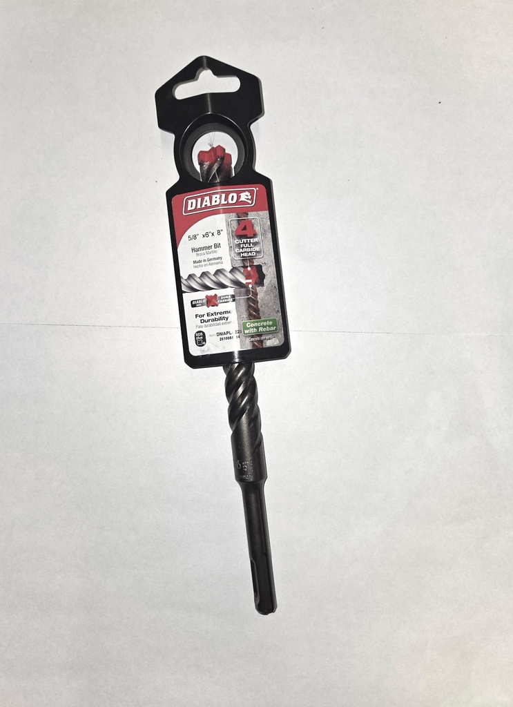 Diablo 5/8" x 8" SDS 4-Cutter[6-2]