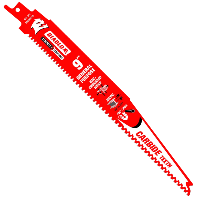 Diablo 9" Carbide General Purpose Sawzall Blade