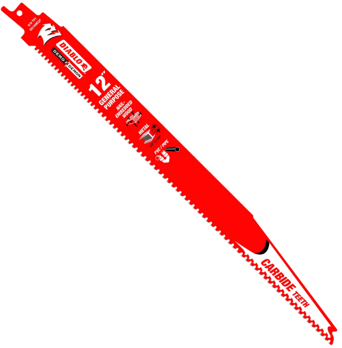 Diablo Carbide 12" Gen Pur. 6/9TPI Sawzall Blade[37-4]