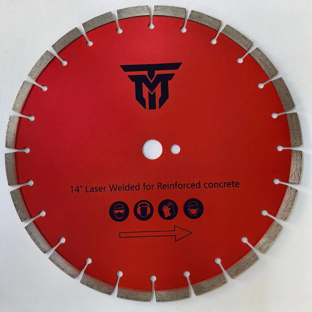 TM 14" Diamond Blade Laser Welded for Reinforced Concrete 