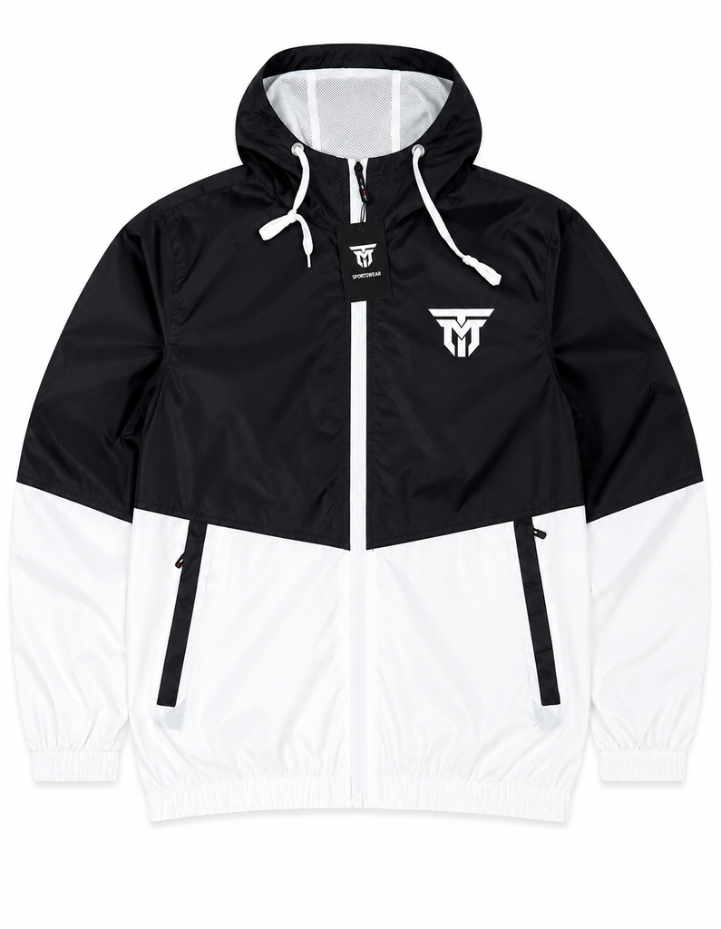 TM Full-Zip Windbreaker B&W (XXL)