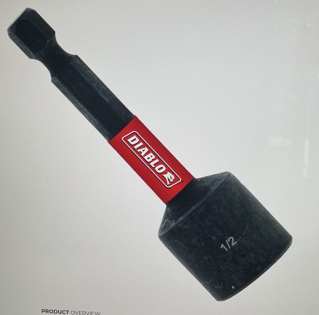 Diablo: 1/2"x 2-9/16" Magnetic Nut Setter[4-4]