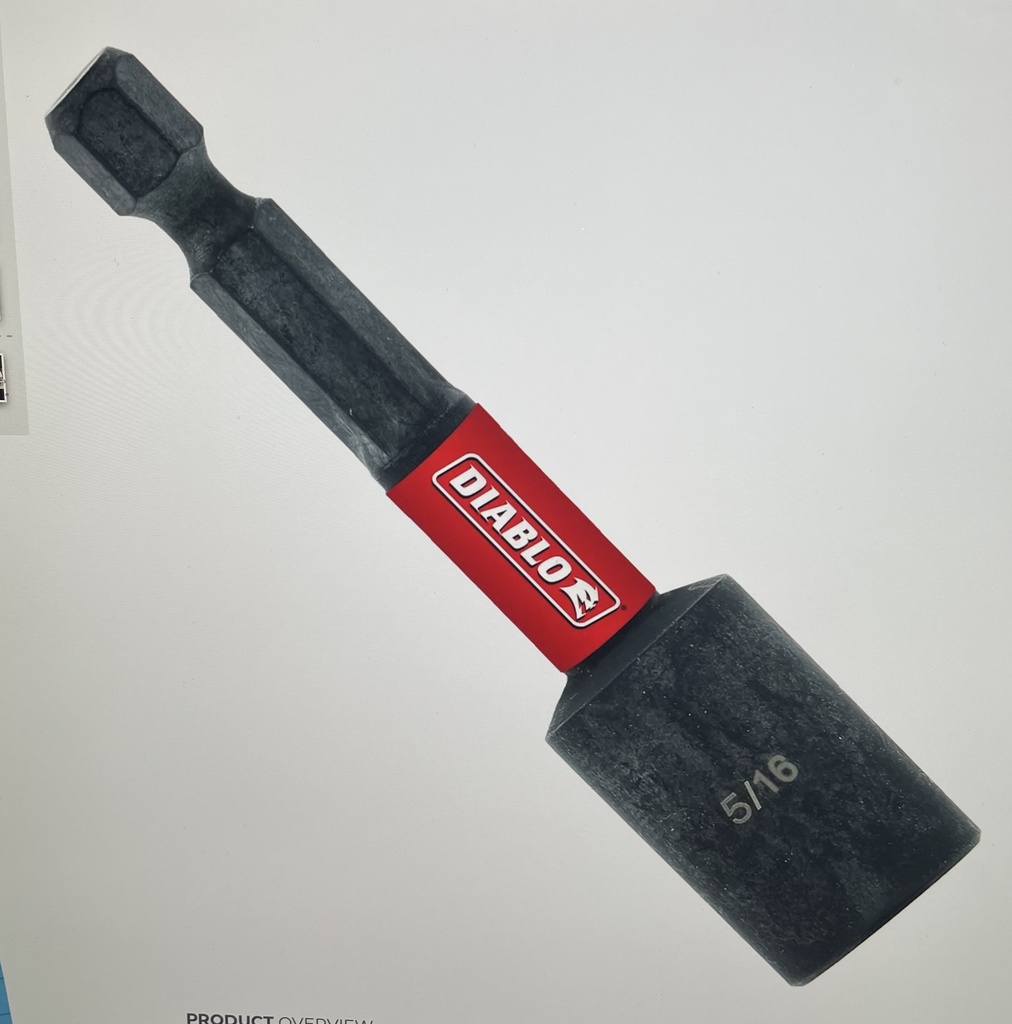 Diablo 5/16"x 2-9/16" Magnetic Nut Setter[4-4]