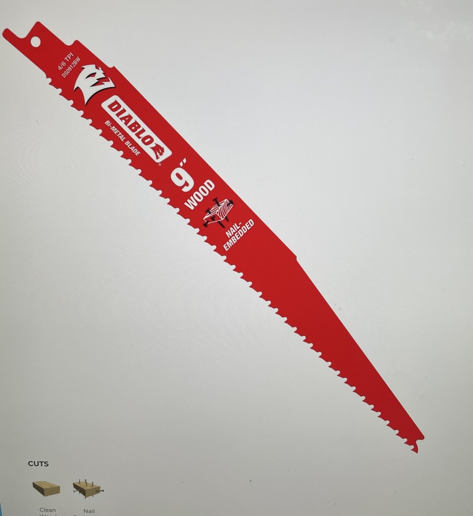 Diablo 9" Wood Demolition [31-1]