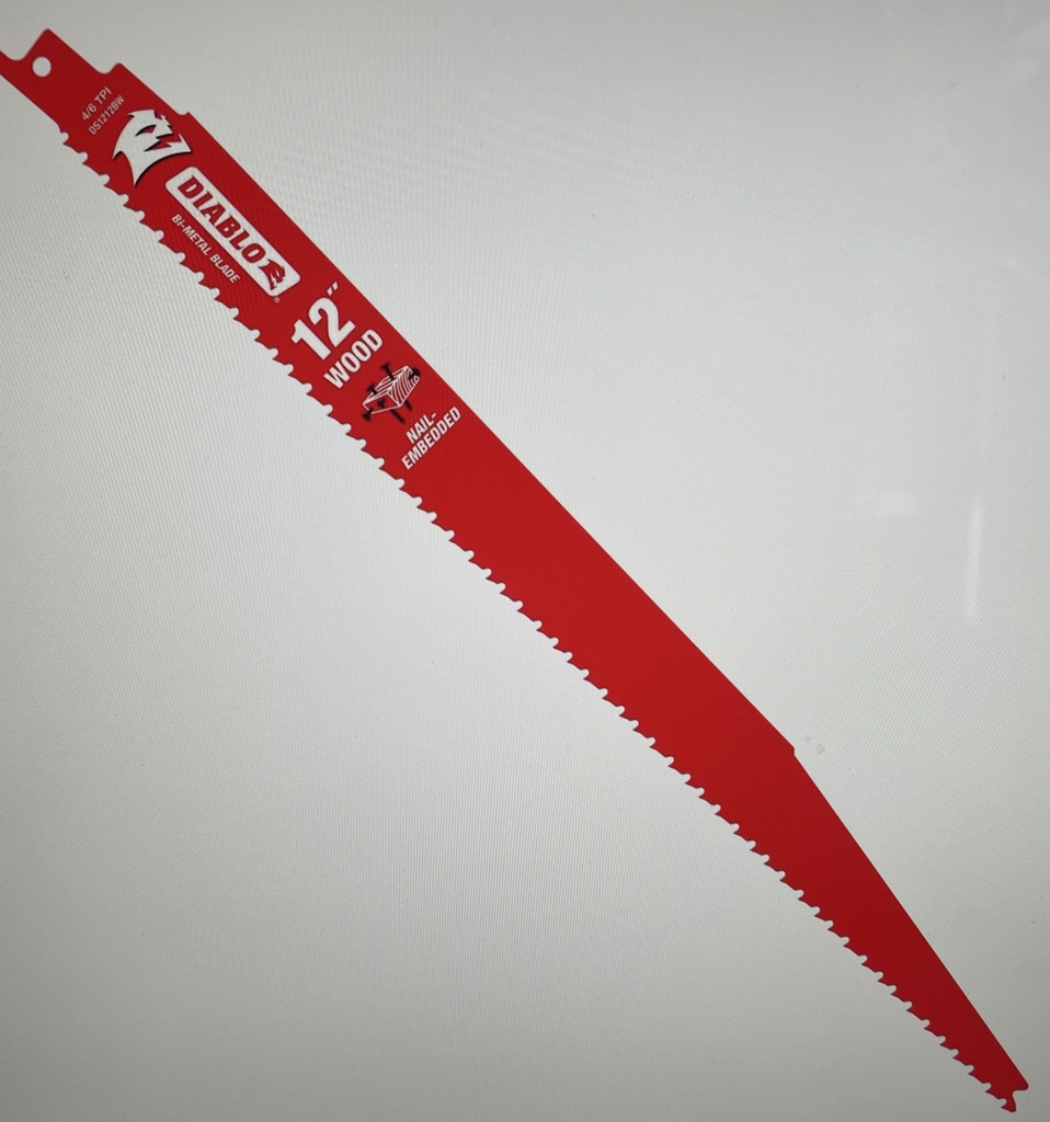 Diablo: 12" Wood Recip. Blade