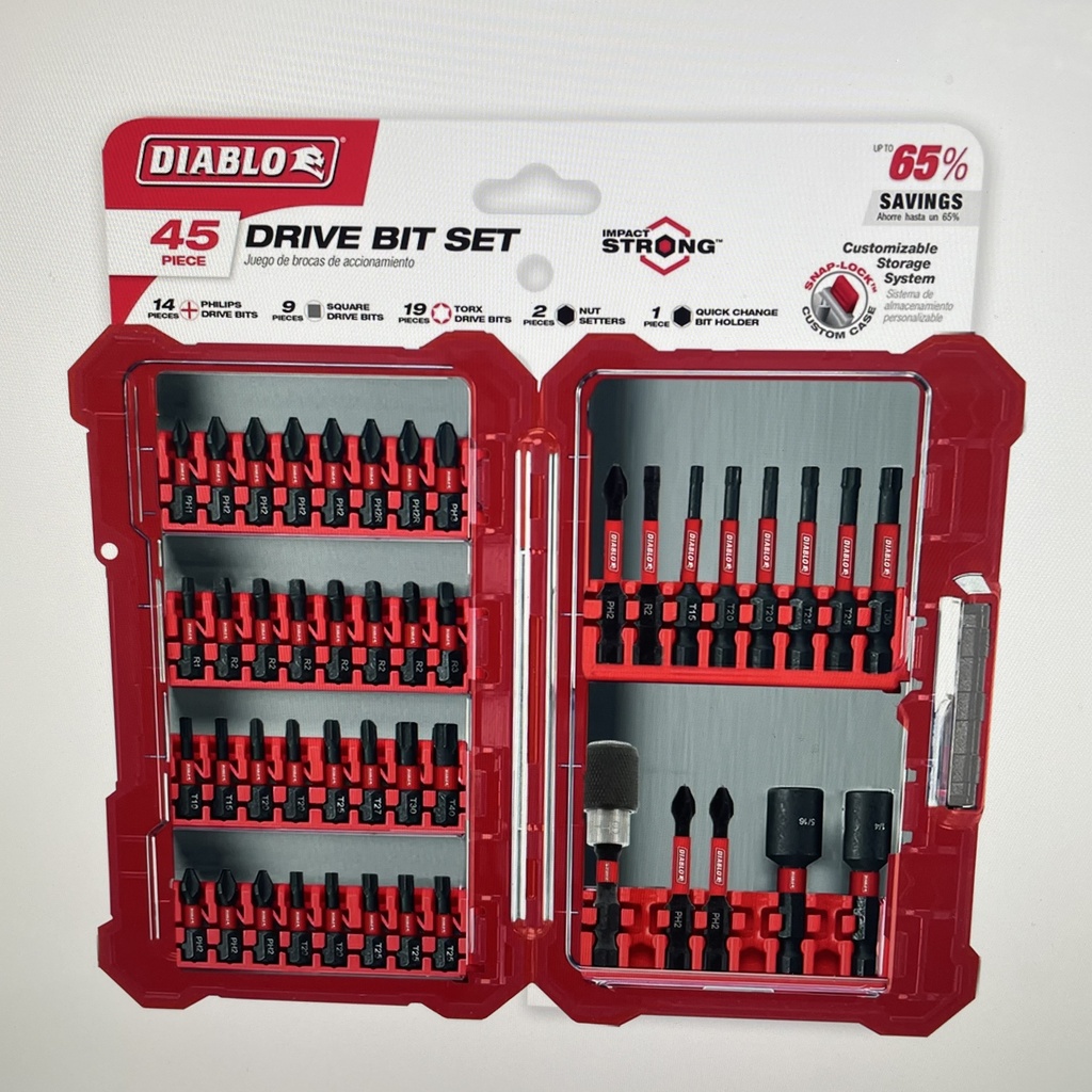 Diablo 45 pc Screwdriving Set