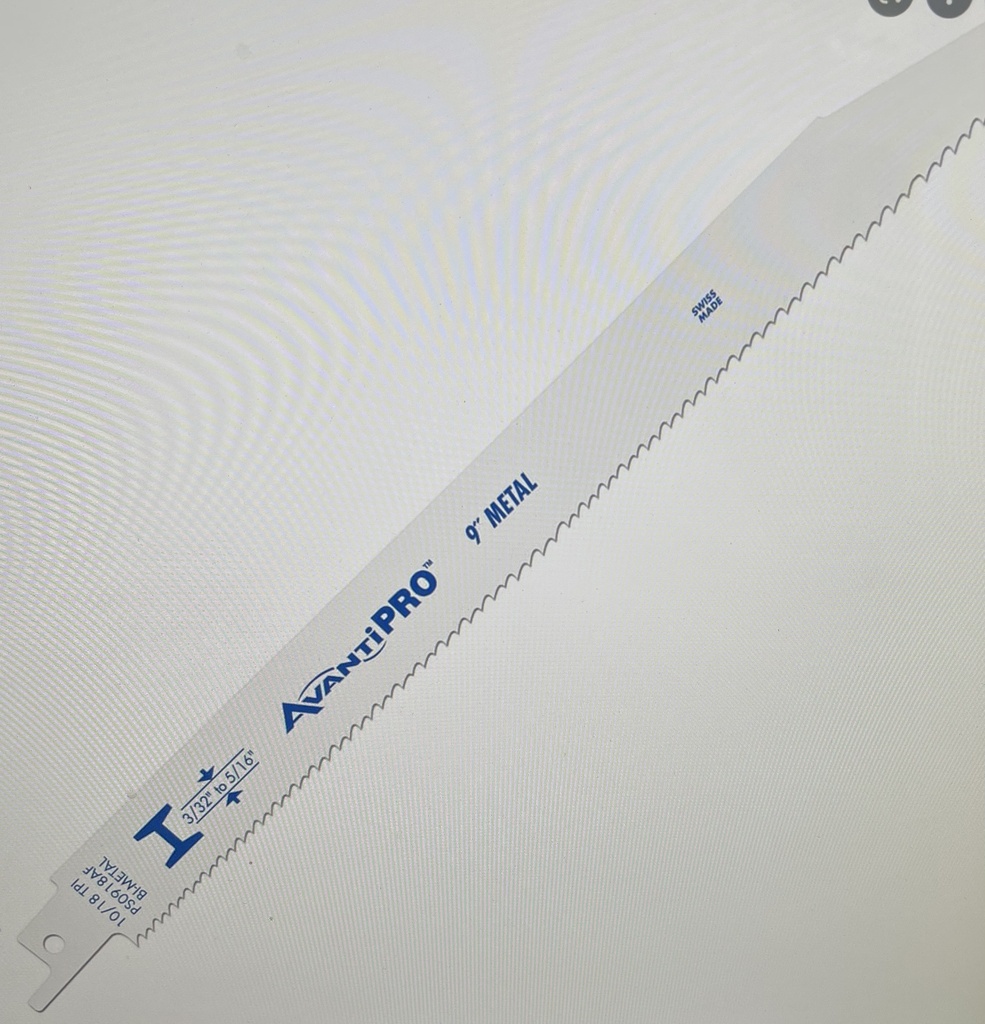 Avanti 9" Metal 12/18 TPI