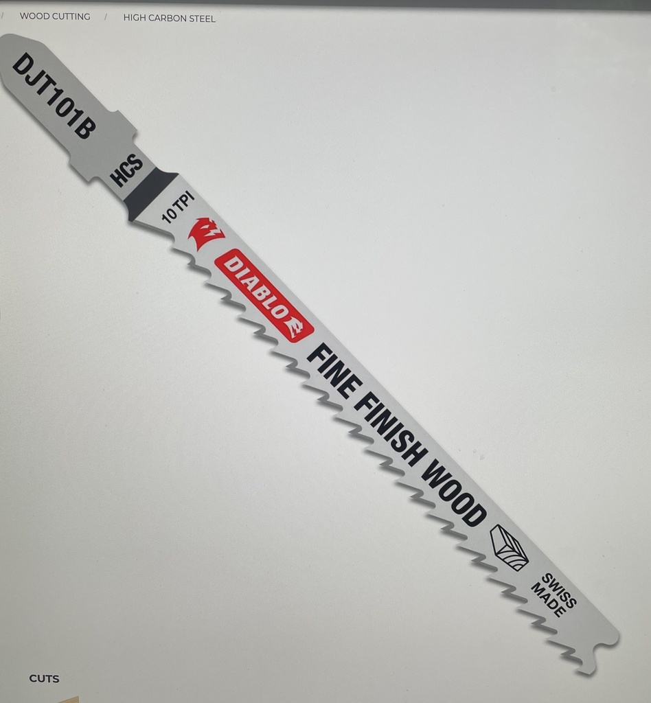 Diablo 4" 10 TPI High Carbon Steel Jigsaw Wood