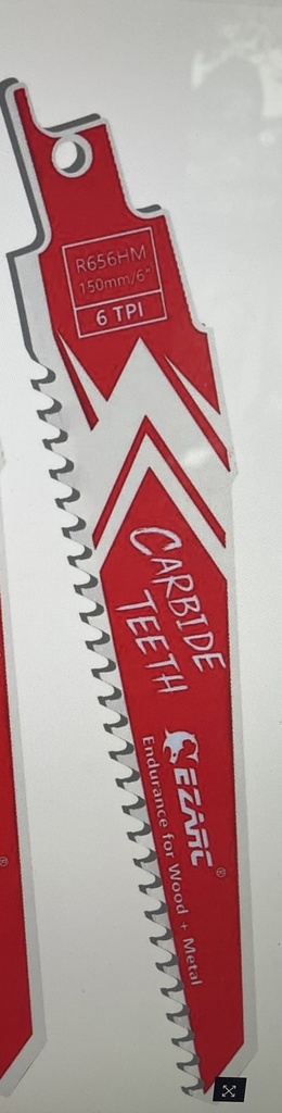 EZARC 6" CARBIDE WOOD RECIP.