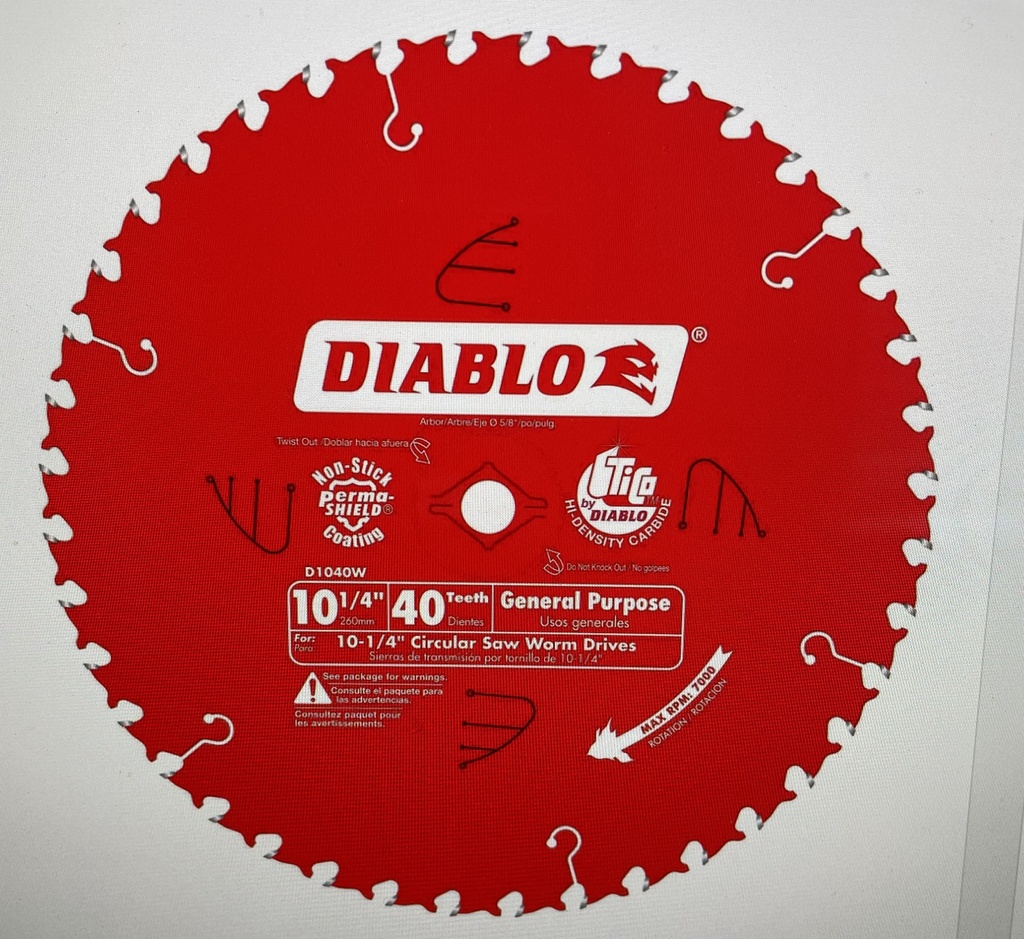 Diablo 10" 40 Tooth