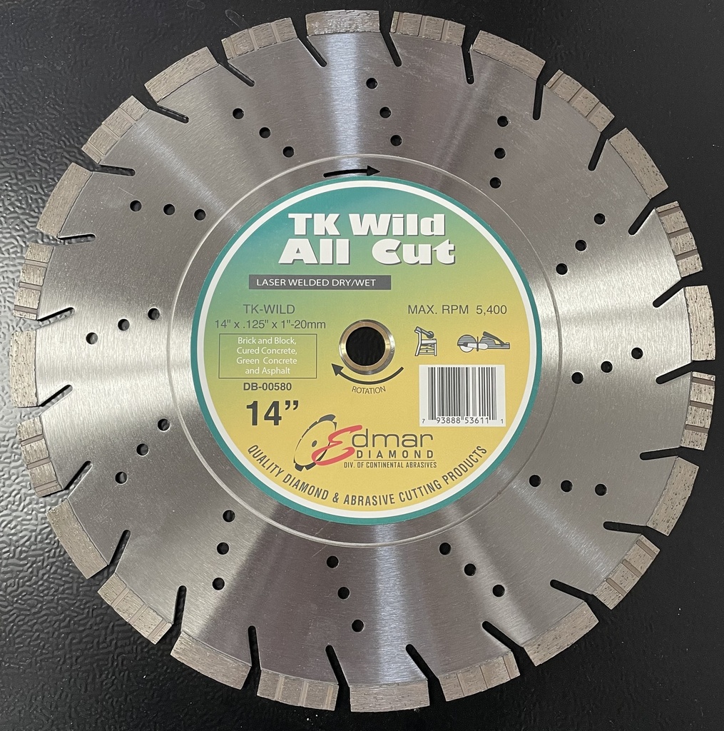 Edmar 14" Turbo King Wild Diamond Blade