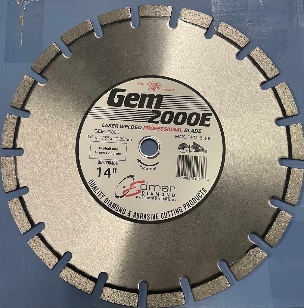 Edmar 14" Asphalt & Green Concrete