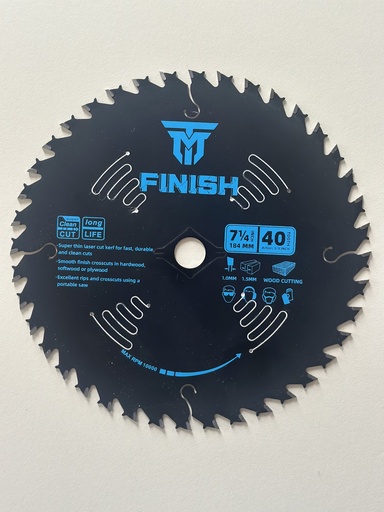 [TM71440] Trademark 7-1/4" 40 Tooth Circular Saw Blade