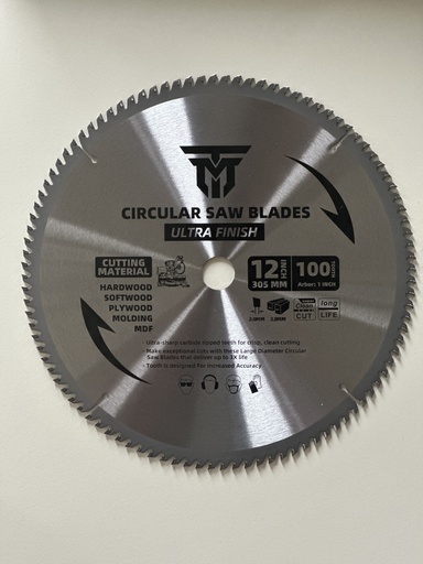 [TM12100] Trademark 12" 100 Tooth Miter Saw Blade
