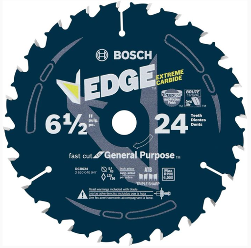 [DCB624] Bosch 6-1/2" 24T Circular Saw Blade 