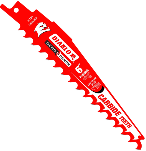 [DS0603CP] Diablo Carbide 6" Pruning 3TPI Sawzall Blade