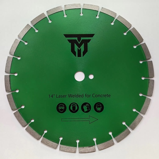 [TM14DIACC] TM 14" Diamond Blade Laser Welded for Cured Concrete