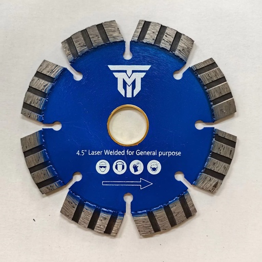 [TM412DIATURBO] TM 4-1/2" Diamond Blade Laser Welded Turbo for General Purpose 