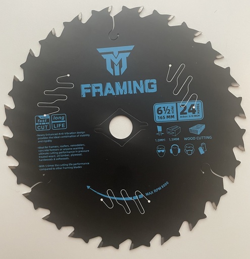 [TM61224] TM 6-1/2" 24T Circular Saw Blade[32]