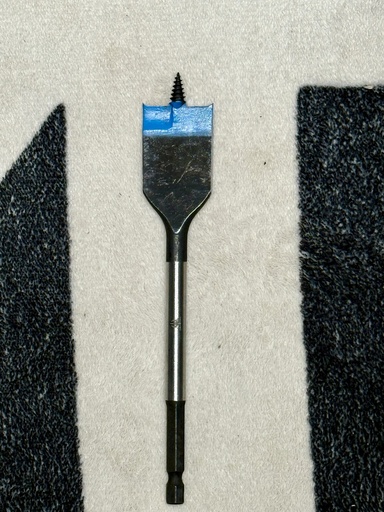 [TMISB1] Trademark 1 X 6" Spade Bit with Drill Bit tip