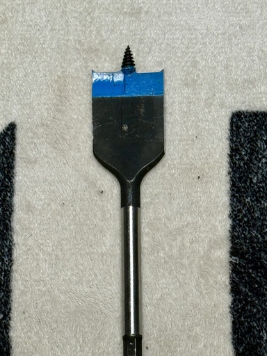 [TMISB1-18] Trademark 1-1/8 x 6" Spade Bit with Drill Bit TIp 