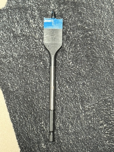 [TMISB78] Trademark 7/8 x 6" Spade Bit with Drill Bit tip