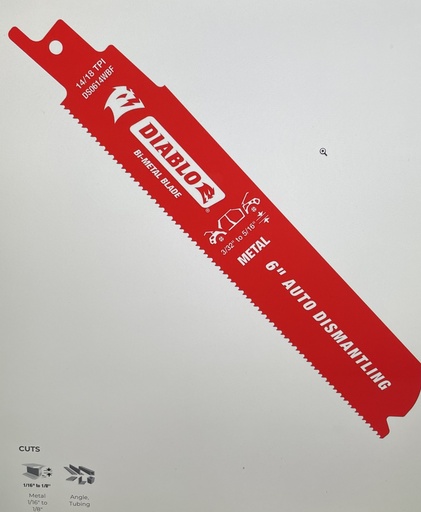 [DS0614WBF] Diablo 6" Met. 14/18 TPI