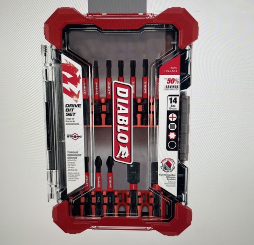 [DSC-S14] Diablo: 14 pc Screwdriving Set