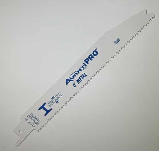 [PS0618AF (DISCOUNTED)] Avanti 6” Metal 12/18 TPI