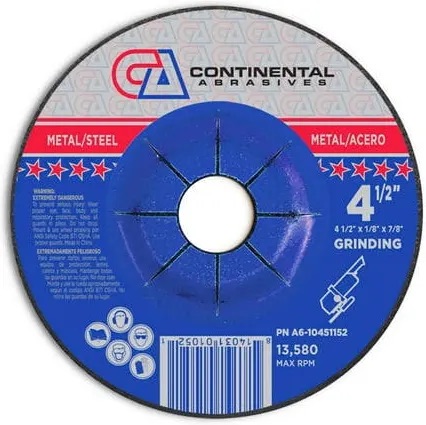[A6-10451152] Continental 4-1/2" Grinding Wheel[54-W]
