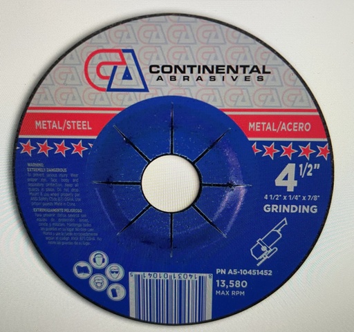 [A6-10451152] Continental 4-1/2" Grinding Wheel