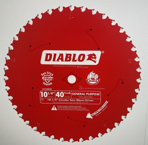[D1040W] Diablo: 10-1/4" 40T BIGFOOT (DIABLO)