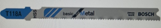 [T118A] Bosch 4" Metal Jigsaw Blade