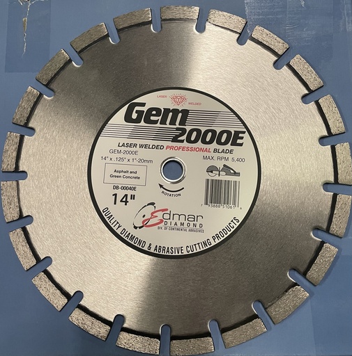 [DB-00040E] Edmar 14" Asphalt & Green Concrete[23-W]